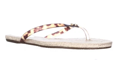 Sandalias Michael Michael Kors Mujer Avellana Tanga PVC, Tortuga, Talla: 5 M Foto 1 de 4