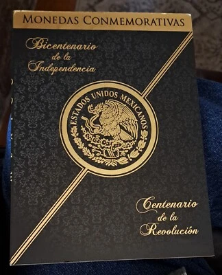  $5 PESOS 2010 ALBUM INDEPENDENCIA Y REVOLUCIÓN MEXICANA (COMPLETE 38 COIN SET) - Image 1 of 4