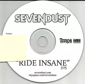 SEVENDUST Ride Insane ULTRA RARE TST PRESS USA PROMO DJ CD single 2011 MINT - Picture 1 of 1