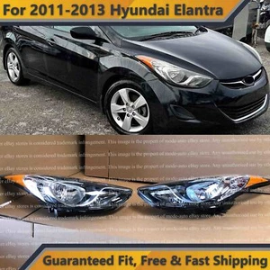 Halogen Headlights Pair 92101-3Y000 92102-3Y000 for 2011 2013 Hyundai Elantra - Picture 1 of 9