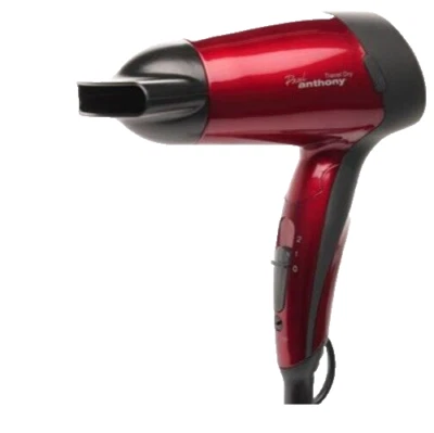 LLOYTRON Paul Anthony ''Travel Dry'' 1200w Travel Hair Dryer Hot Red Dual Voltage