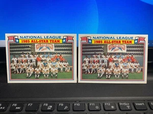 2 verschiedene 1986 Topps Baseball 1985 All Star Commemorative #22 beide 1* & ** - Bild 1 von 4