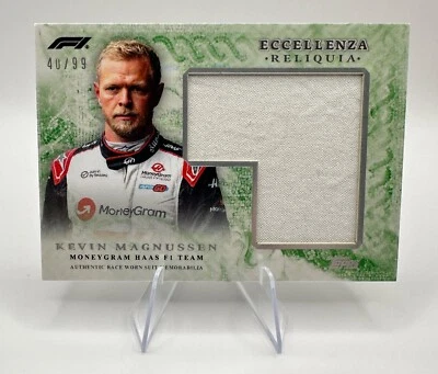 2024 Topps F1 Formula Eccellenza Kevin Magnussen Reliquia Patch Green /99 - Image 1 of 2