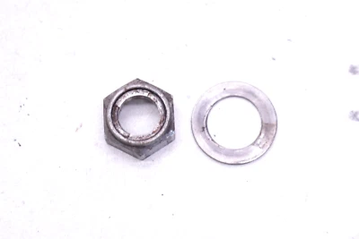 2003 2004 2005 03 04 05 SUZUKI SV1000 SV 1000 PIÑÓN DELANTERO TUERCA Y ARANDELA S167 Foto 1 de 3