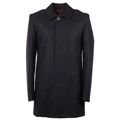 Abrigo de Lana Isaia Napoli Gris Carbón 'Flanela Aqua' 46R (UE 56) NUEVO CON ETIQUETAS Foto 1 de 4