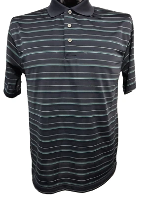 PGA TOUR Polo Shirt Mens Medium Blue Golf Performance Wicking Polyester S/S - Image 1 of 4