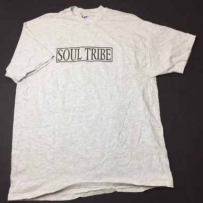 Vintage Soul Tribe Shirt Mens XL Gray Single Stitch Double Sided Ct HC Punk - Image 1 of 4