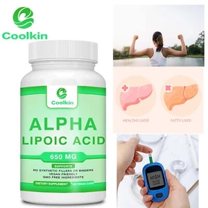 Alpha Lipoic Acid 650mg - Antioxidant, Anti-aging,Blood Pressure Balance Support - Picture 1 of 13