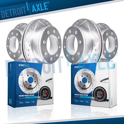 4WD Front Rear Drilled Disc Brake Rotor for 2005-12 Ford F-250 F-350 Super Duty - Image 1 of 4