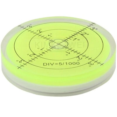 66mm Large Spirit Bubble Level Degree Mark Surface Circular Measuring Bulls-Eyes - Image 1 of 2