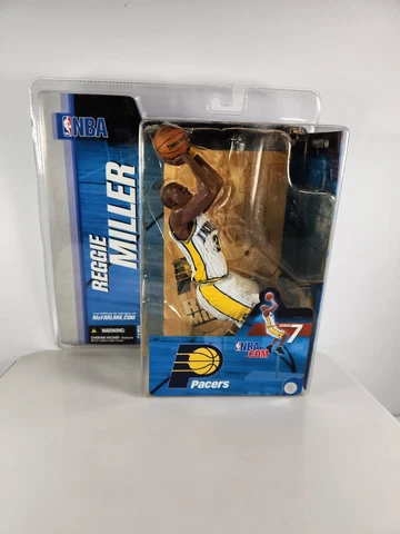 Reggie Miller Indiana Pacers McFarlane Figure White Striped Jersey #31 Cover