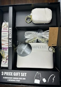 BRAND NEW Steve Madden Bag/Purse 3 Piece Gift Set Vanilla - Picture 1 of 4