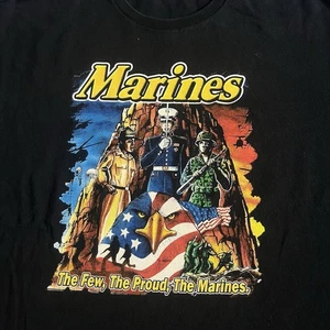 Vintage 90s USMC Marines The Few The Proud The Marines T Shirt Size XL Mens - Picture 1 of 10