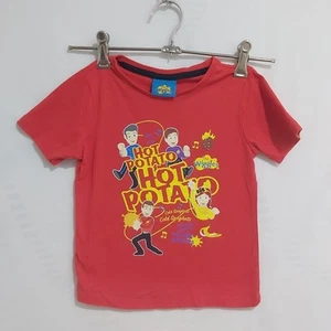 The Wiggles Size 4 Red Hot Potato T-Shirt 100% Cotton Graphic Tee - Picture 1 of 8