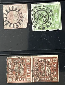 DEUTSCHLAND - Bayern Bayern #4-6 Ziffern gebraucht - CV 45 $ - Bild 1 von 1