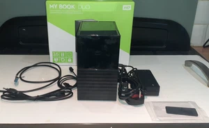 Western Digital My Book Duo 16TB RAID USB 3 Type-C PC RAID0 RAID1 JBOD - Picture 1 of 3