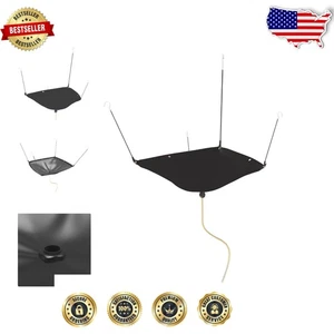 10'x10' Black Heavy-Duty Roof Leak Diverter - Fast & Easy Installation Tarp - Picture 1 of 9