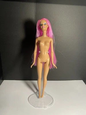 Barbie 2011/2012 Hairtastic Glam Hair Pink Metallic Doll READ - Image 1 of 4