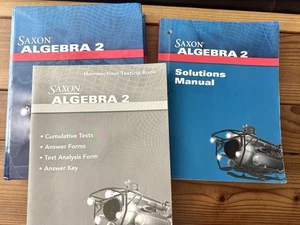 Saxon Algebra 2 Testing Book, Solutions Manual, Student Textbook, Hardcover2009 - Picture 1 of 19