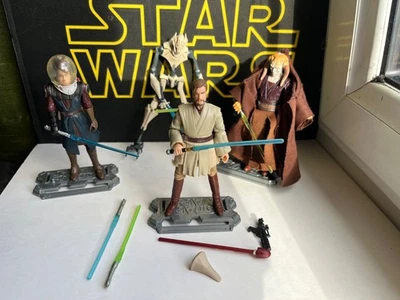 Star Wars Figures job lot bundle weapons accessories 3.75 inch Obi-Wan loose. - Image 1 of 4