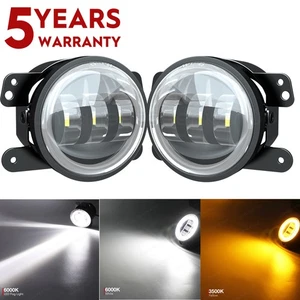 Pair Bumper LED Halo Fog Lights for 2005 2006 2007 2008 2009 2010 Chrysler 300 - Picture 1 of 16