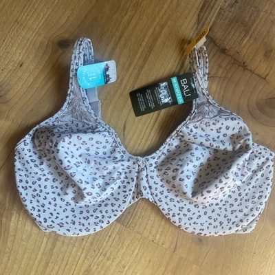 Bali Passion For Comfort Minimizer Bra 36DD Rose Animal Print DF3385 NWT - Image 1 of 4