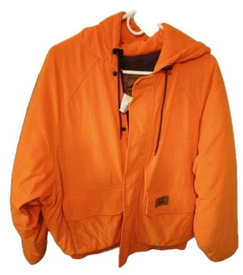 Duxbak Orange Hooded Hunting Coat,  Sz Large (chest 42-44) - Image 1 of 4