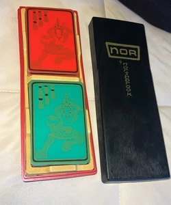 Rare Vintage Antique Northbrook Playing Card Poker Deck Set 2 Decks w Box 50s - Bild 1 von 12