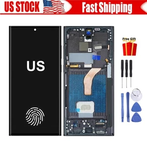 For Samsung Galaxy S22 Ultra 5G LCD Display Touch Screen Digitizer w/Fingerprint - Picture 1 of 11