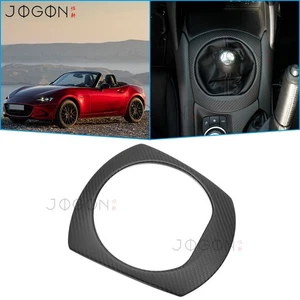 Cubierta base de palanca de cambios de carbono mate para consola Mazda MX-5 Miata ND 16-24 RF MT - Imagen 1 de 16