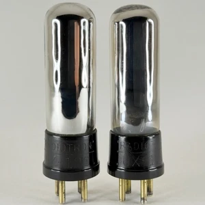 Geprüftes Matched Balanced Pair RCA Radiotron UX-120 Röhren Typ 20 UX 120 Röhren (h) - Bild 1 von 6