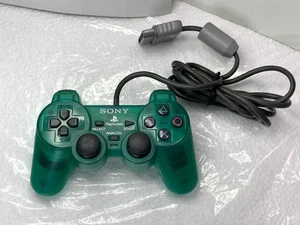 Sony PlayStation PS1 Analog Controller Emerald Green SCPH-1200 Dual Shock Tested - Picture 1 of 6