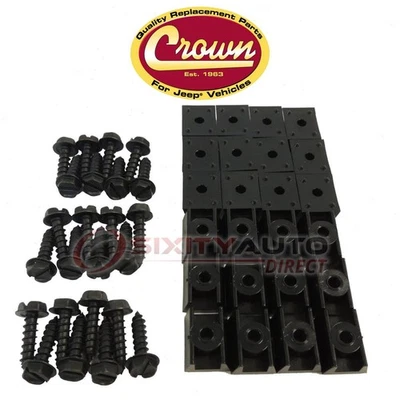 Crown Automotive Fender Flare Hardware Kit for 1976-1986 Jeep CJ7 - Body  gd - Image 1 of 4