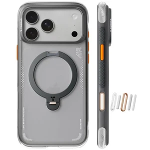 TORRAS iPhone 17 Pro Max Ostand Q3 Air Case MagSafe Ständer Stoßfest Schwarz - Bild 1 von 3