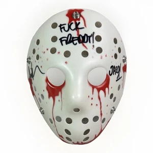 Ari Lehman Kane Hodder Friday The 13th Signed Jason Mask Inscriptions BAS COA - Picture 1 of 6