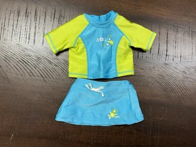 Conjunto de camisa y falda de natación American Girl Doll Foto 1 de 2