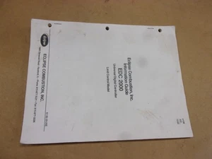 Eclipse EDC 2000 Limit Digital Controller Instruction Operators Manual Info Book - Picture 1 of 8