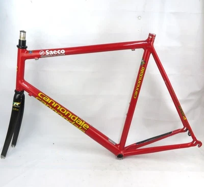 CANNONDALE R2000 ROAD BIKE FRAMESET Viper Red Saeco Edition 54cm 2000 - Image 1 of 4