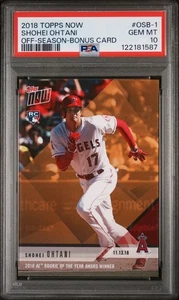 Shohei Ohtani 2018 Topps Now fuori stagione #OSB-1 RC Rookie (Angels) PSA 10 GEM MT - Foto 1 di 2