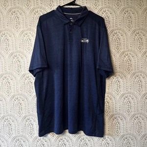 Tommy Bahama Island Zone Herren XL Seattle Seahawks NFL Polo Blau Kurzarm - Bild 1 von 6