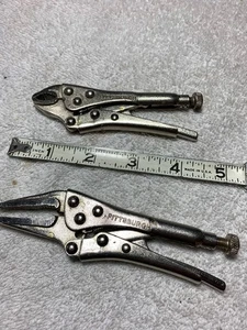 2-verschiedene Mini Schraubstock Grip Style Feststellzange 5" lang - Bild 1 von 5