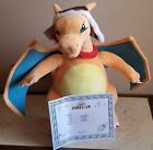 Build A Bear Pokemon Charizard Riese Größe Plüschtier 2024 22" Neu Inc. Hut und Schal