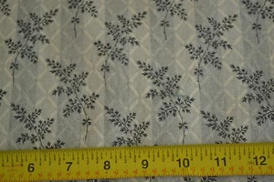 By 1/2 Yd, Vintage, Navy & Black on Cream Quilt Cotton, General Fabrics, N682 - Picture 1 of 5
