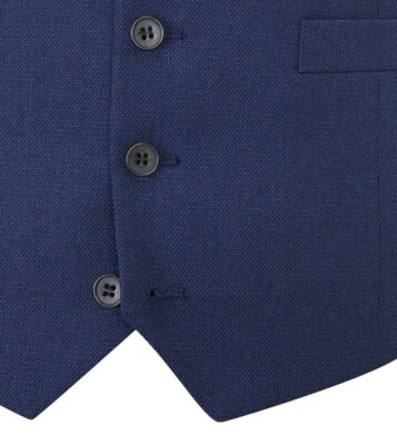 Skopes Hombre Harcourt Ajuste a Medida Traje Cintura Abrigo Azul Marino 34-62 - Imagen 1 de 4