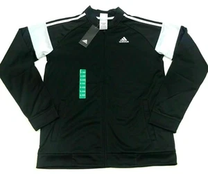 Adidas Youth separa la chaqueta de la pista de entrenamiento Talla negra: S/8 ----NWT - Imagen 1 de 4