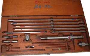 LUFKIN INSIDE .001" MICROMETER 8" to 32" SET - Picture 1 of 1