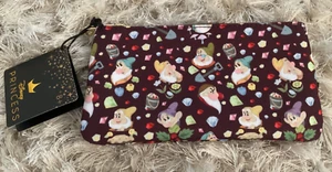 Nuevo con etiquetas Loungefly Disney Seven Dwarfs bolsa maquillaje cosmético bolsa nuevo - Imagen 1 de 7