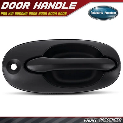 Manija de puerta exterior negra imprimada para pasajero delantero derecho para Kia Sedona 2002-2005 Foto 1 de 4