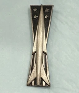 Vtg USAF Military 1/20 Silver Filled Missile Crew Man Badge M.S. Meyer New York - Picture 1 of 3