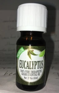 Healing Solutions Premium *EUCALYPTUS* 100% Pure Therapeutic Essential Oil .33oz - Picture 1 of 4